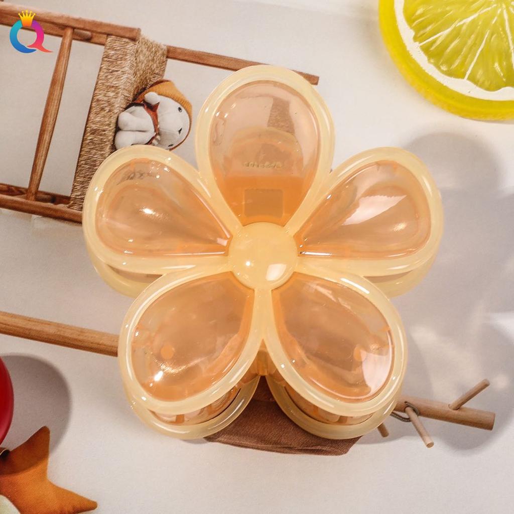 3 Pcs Large Classic Design Hair Claw Clips Flower Acrylic Fashion Headwear Barrette,Sweet Hair Accessories for Women Gift