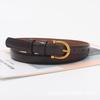 Vintage Leather Belt Women Versatile Decorative Waistband Casual Jeans Strap