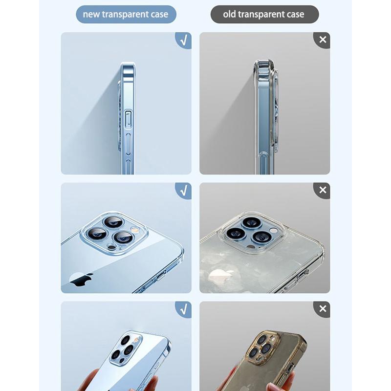 HD Clear Durable Silicone Phone Cover For Iphone Upgraded Lens Anti-Break Anti-Smudge Essential Daily For Iphone Accessory Shell