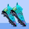 High-top football shoes children teenagers students adult men and women spikes leather training shoes sports shoes