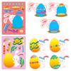 6 Sheets Easter Stickers Make Your Own Easter Eggs Bunny Make A Face Sticker Kids Party Favor Gifts Children DO IT YOURSELF Puzzle Playthings