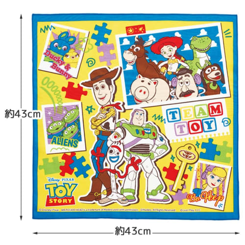 Skater Kids' Lunch Cloth, 43x43cm, Made In Japan, Disney Toy Story 24, KB4-A