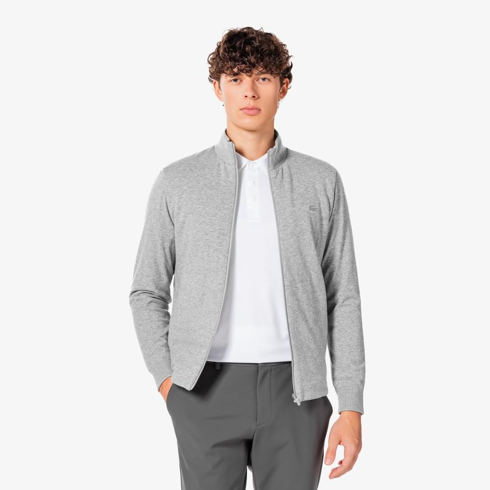 Lacoste Men's Golf Tipping Hybrid Full-Zip Sweater AH922E-55NCCA