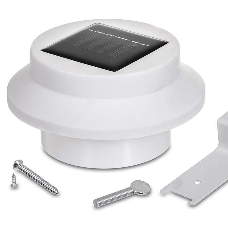 1Pc  Border Solar Fence Light 3led Rainproof Fence Sink Light Garden Landscape Lighting Outdoor Wall Light