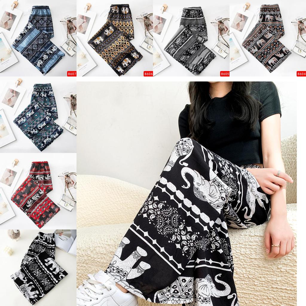 Elephant Yoga Pants With High Waist And Wide Legs For Summer Casual Wear