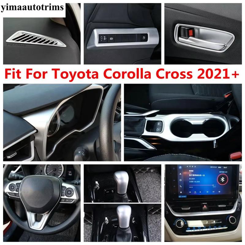 Steering Wheel / Dashboard Frame /Navigation Strip AC Air Panel Cover Trim Accessories For Toyota Corolla Cross XG10 - 2025