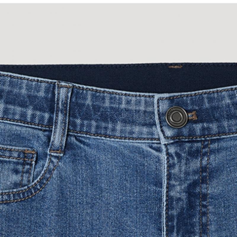 [shs Miss] Basic Semi Boot Cut Denim Pants Ssmslp22020 Bl