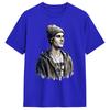 Vintage TShirt Watercolor JJustins BBiebers Fan Art Cotton TShirts Popular Tee Shirt for Unisexs Summer Short Sleeve Clothing