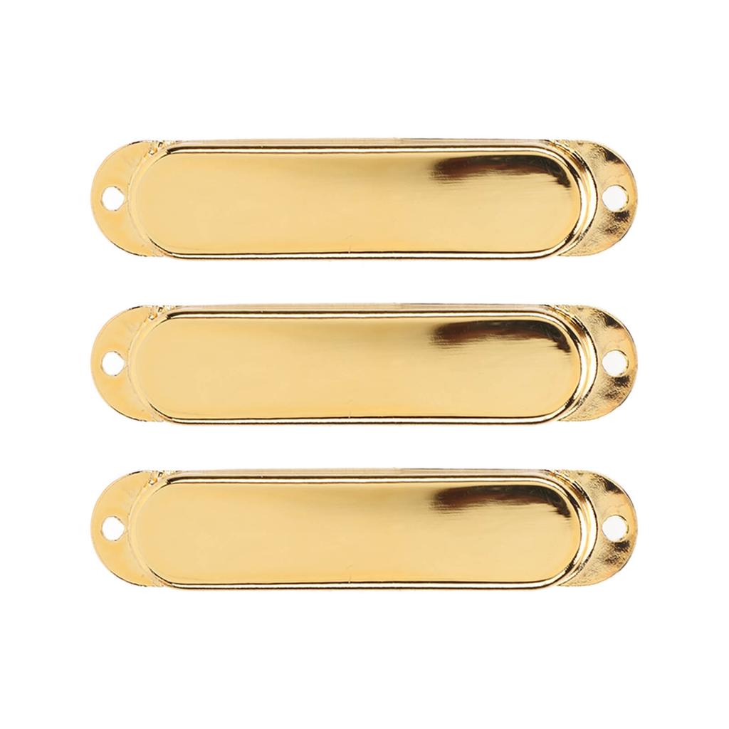 3Pcs Electric Guitar Single Coil Pickup Cover Copper Instrument Accessory Set Kit