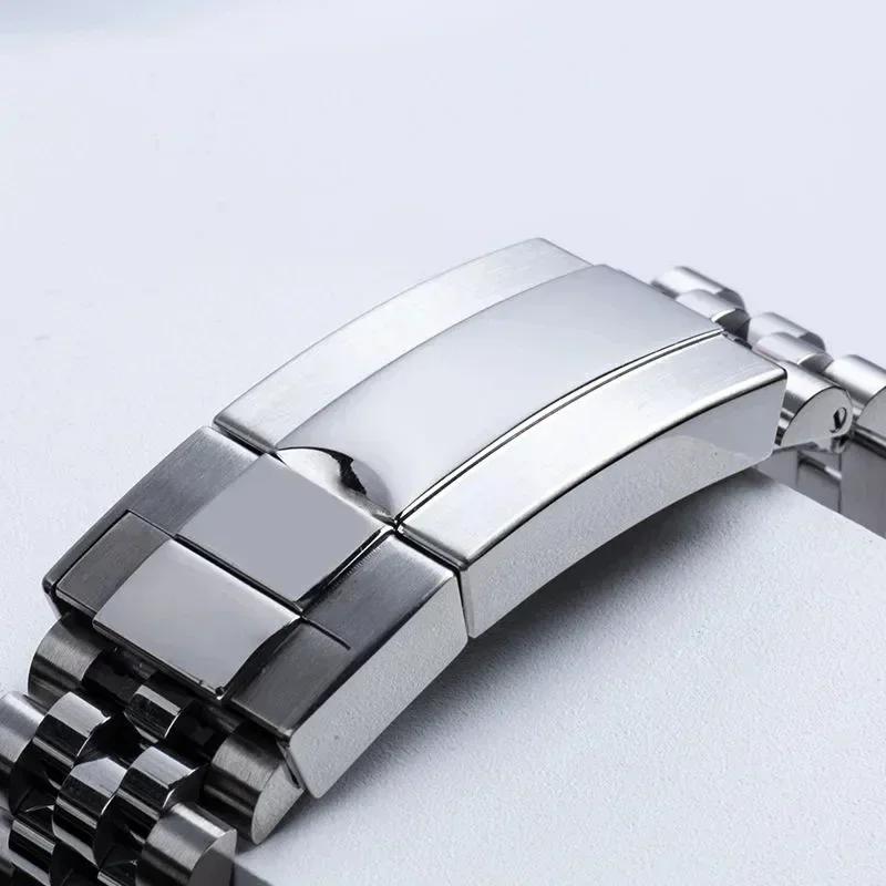 Jubilee 904L Horlogeband Voor Rolex Sub GMT Yacht Daytona 20mm Herenband Luxe horlogeketting Mod Onderdelen Vervangende Accessoires