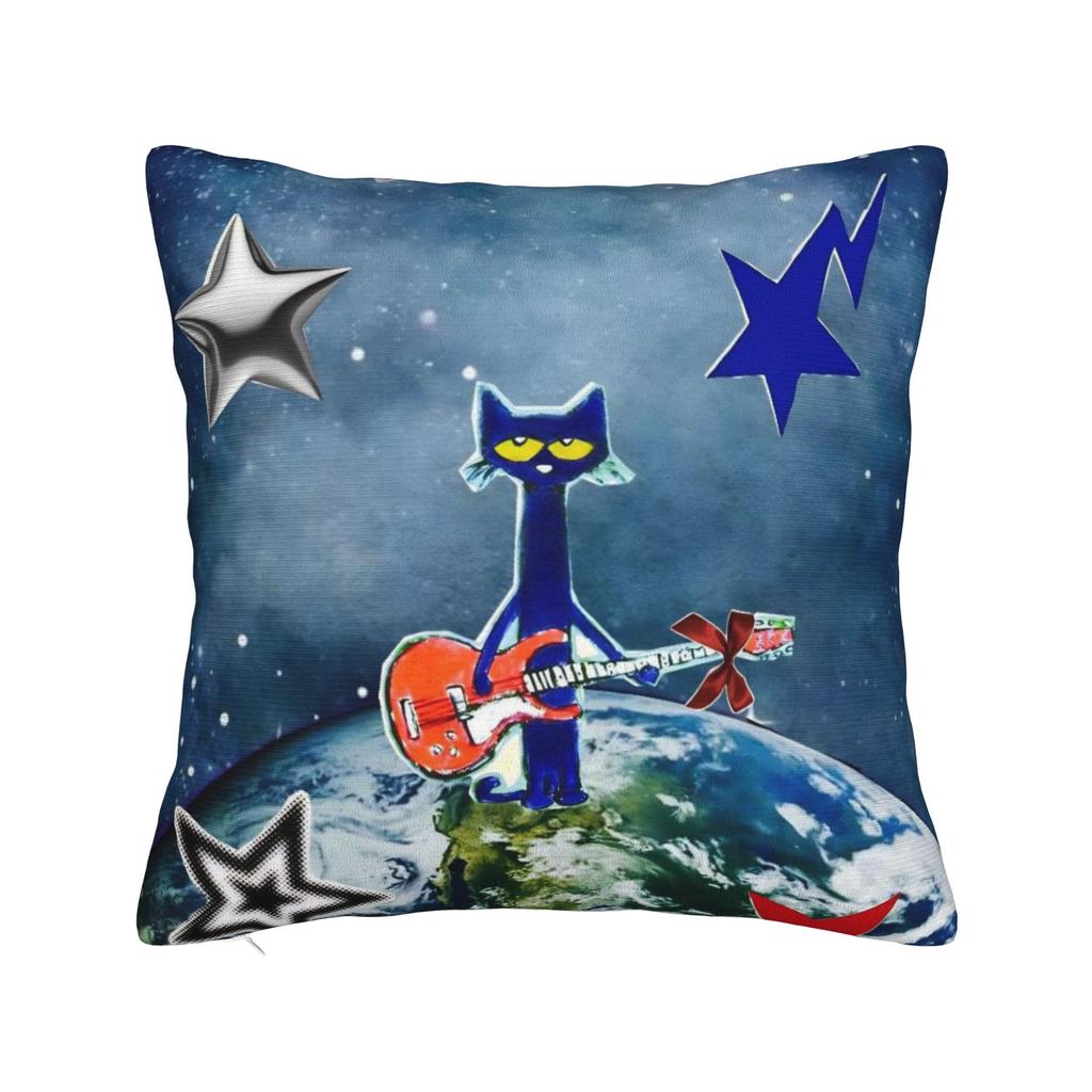 Pete The Cat Cartoon Pillowcase Polyester Cushion Cover Gift Throw Pillow Case Cover Home Dropshipping 18'
