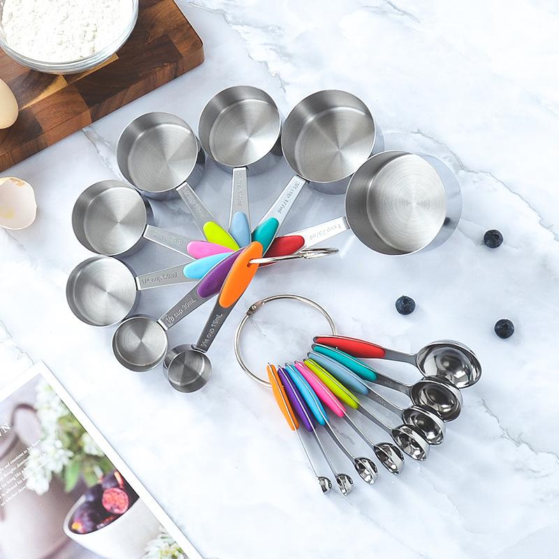 Measuring Cup Stainless Steel Baking Measuring Spoon Household Measuring Spoon Scale Household Baking Measuring Cup