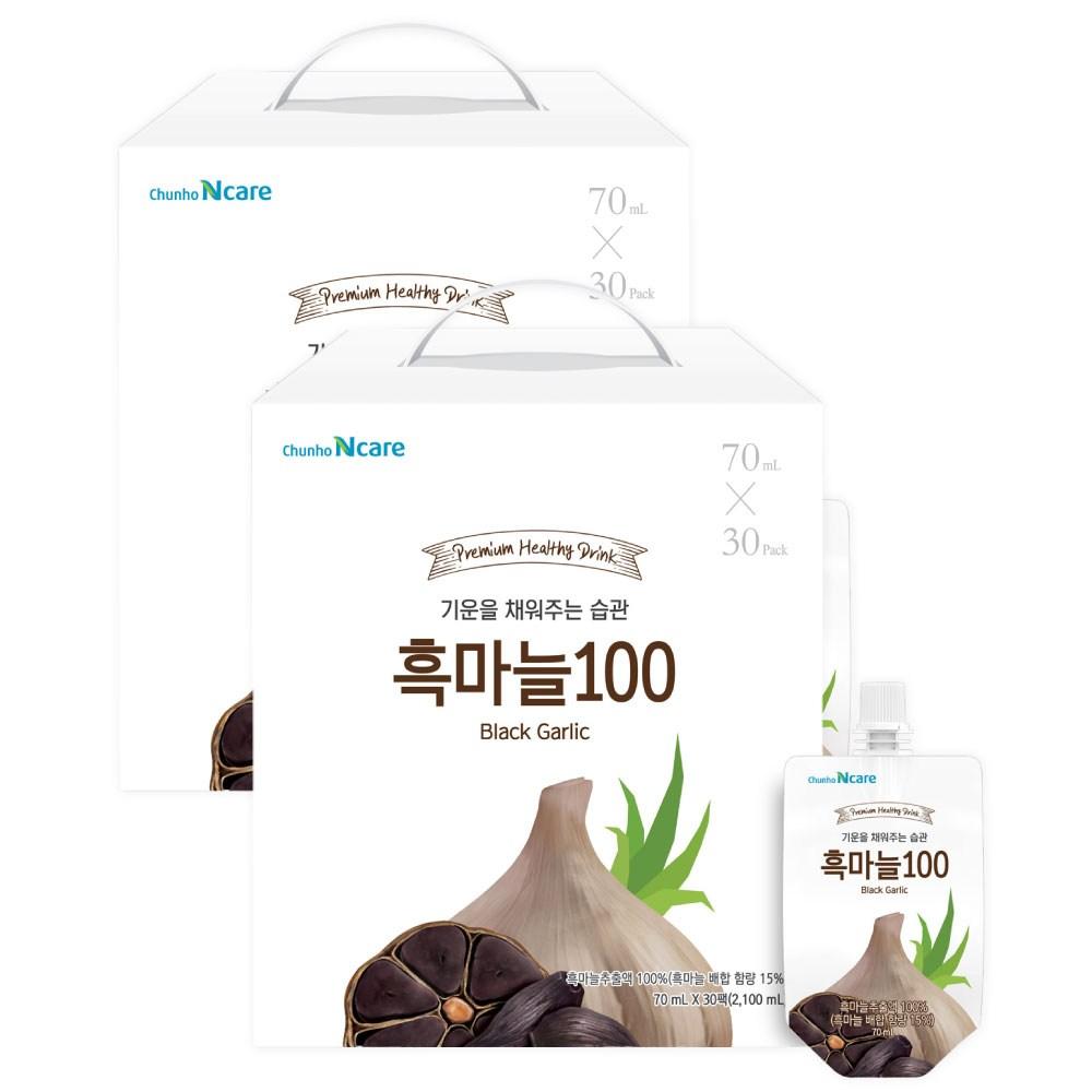 Cheonho N Care Black Garlic 100mg 30p 2.1L 2 Pcs