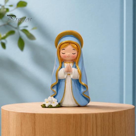 Statua da Giardino in Resina, Statuine di Bambine Carine, Mini Statuetta da Collezione in Preghiera, Decorazione per Camera da Letto Piccole Statue Ornamenti per Casa Ufficio Scrivania