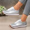 Fashion Fashion Plus Size Casual Leather Sneakers Spring New Round Toe Outer Wear Lace-Up Flat Low Top Shoes Wide Foot Single Shoes
