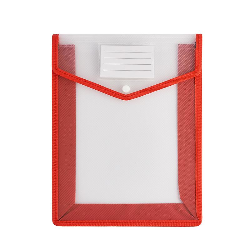Водонепроницаемый прозрачный органайзер для хранения документов формата А4 трехмерная сумка для файлов прочная водонепроницаемая большой емкости красный 649₽