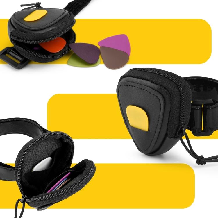 Fashion Guitar Pick Organizer Guitar Pick Case Guitar Pick Storage Bag Guitar Accessory Tool Pocket Waterproof for Pick