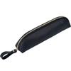High Quality Creative Mini Pencil Box Small Crazy Horse Leather Zipper Easy Open Pen Holder Compact Pocket Pencil Case Custom