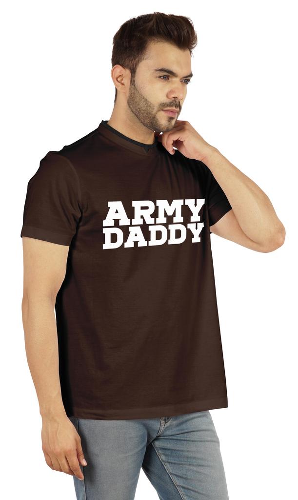 Inkmeso Men  s Tshirt For Military Pride Dad Graphic Quote   Army Daddy   Tee Cotton Jersey
