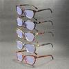 5PCS New Cat Eye Reading Glasses Summer Decoration Anti-blue Light Glasses Fashion Package Flower Glasses