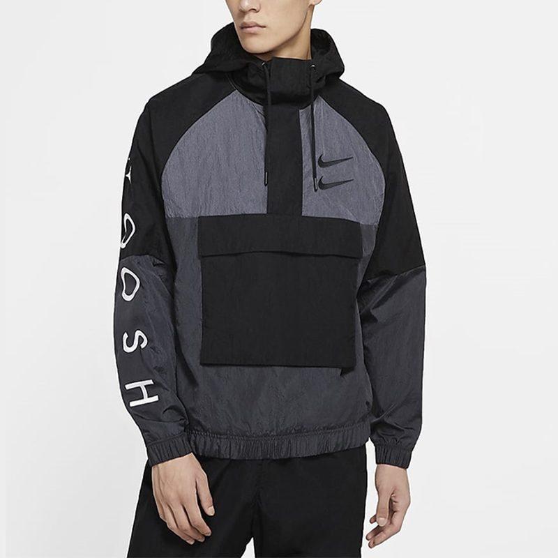Nike Jackets Men's Black Hooded Non Detachable Moderate DJ0477-011