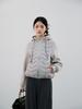 Popular Cotton Clothes Women's Short Autumn and Winter New Season Hooded Spliced Cotton Clothes Light Women's Coat