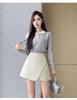 Women's High Waist Wool Pleated A-line Skirt with Anti-exposure Shorts - 2025 Autumn/Winter Collection