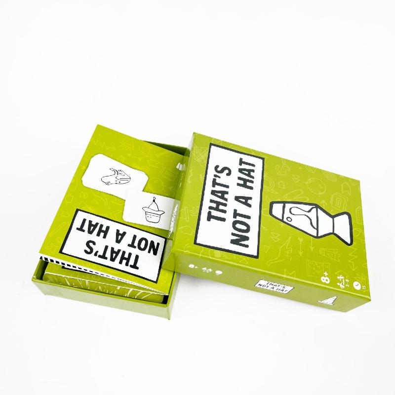 1 Set Gioco da Tavolo Inglese Per 3-8 Giocatori Che Non È Un Cappello Gioco di Festa Felice Kit Gioco da Tavolo Top Con Gioco di Carte Base Esteso
