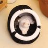 Cozy Cat Nest: All-Season Semi-Enclosed Bed for Warmth and Security