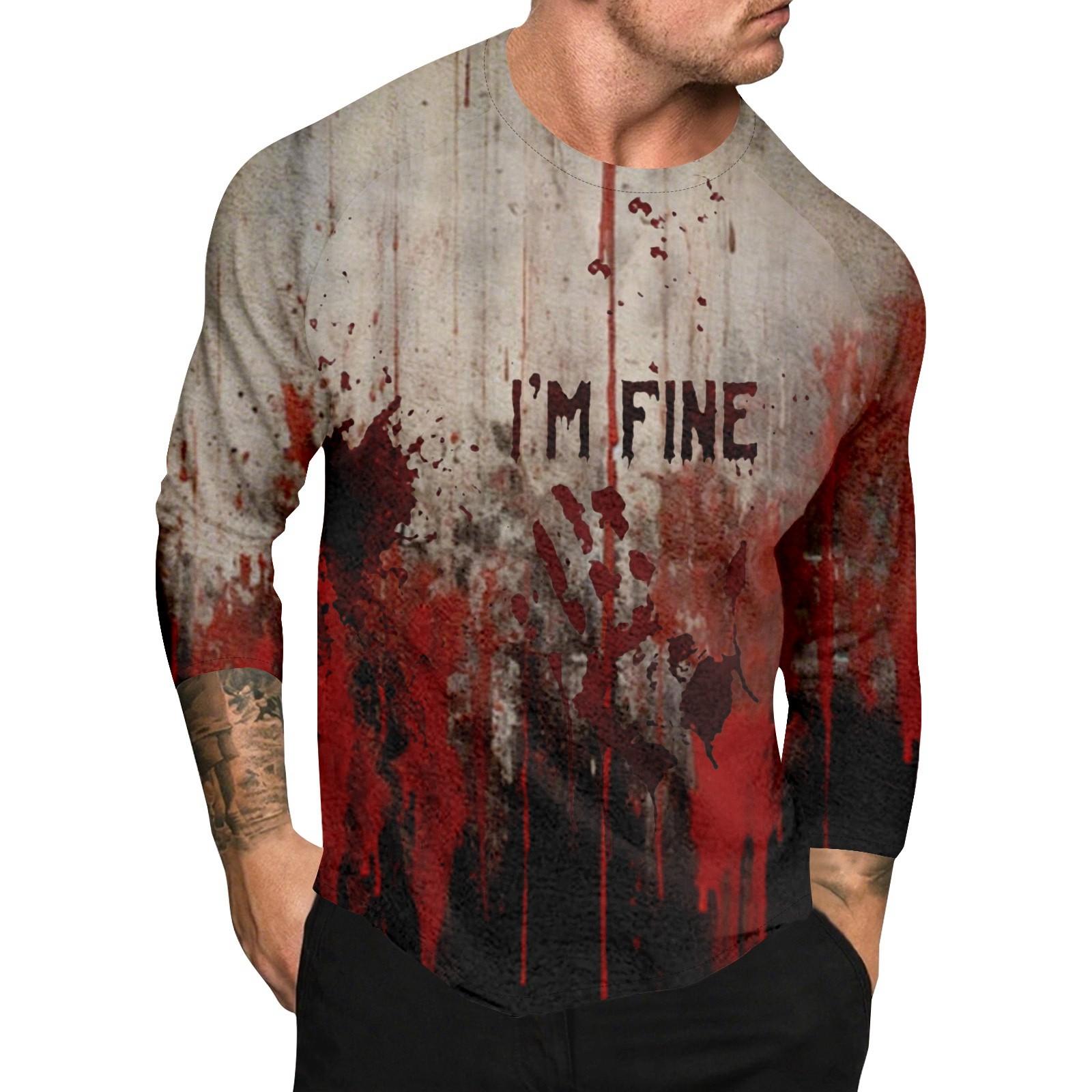 

Мужской топ с длинным рукавом реглан с принтом на Хэллоуин L чёрный