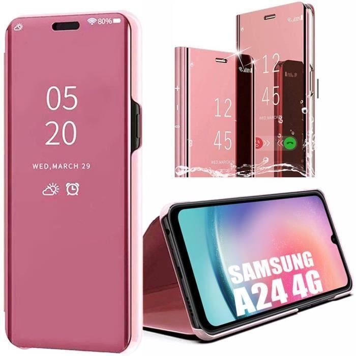 Coque de protection - Samsung - Galaxy A24 - Rose - 2 Verres Trempés - Résistance aux chocs
