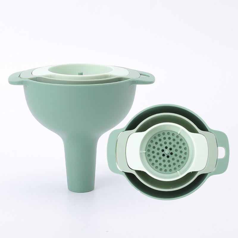 Food Grade Mini Folding Silicone Funnel for Kitchen