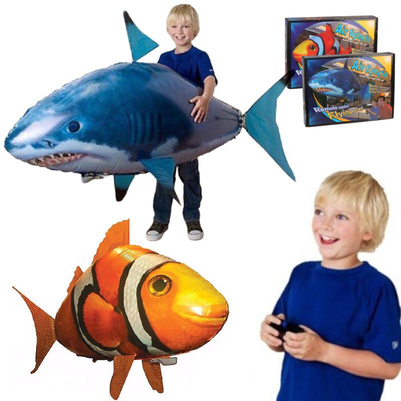 Remote Control Flying Shark Clownfish Balloon Helicopter For Kids Stunning Gift Idea