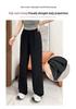 2025 Women's Plus Size High Waist Slimming Straight-Leg Floor-Length Casual Suit Pants