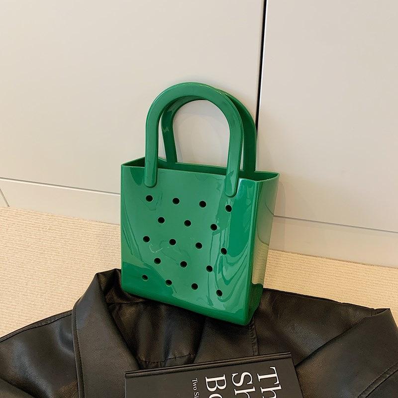 Solid Color Bag Women's New Beach Handbag