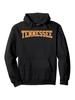 Vintage Orange Tennessee Statehood Hoodie - Retro College Style Pullover with "TENNESSEE" Print