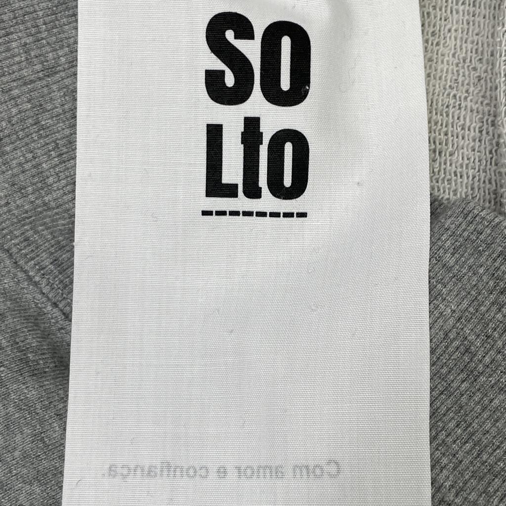 SOLto  Lace-up Sweatshirt Tops M grayUsed