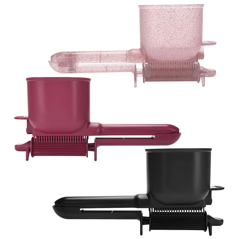 1Pcs Professional Hair Dyeing Tool 2-In-1 Automatic Roller Comb With Smooth Brush Dye Salon Hair Care Plastic Salon Hairdressing