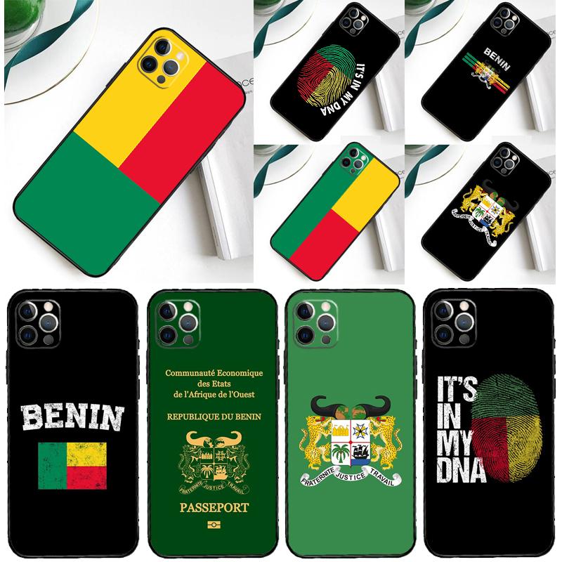 Benin Flag Phone Case For iPhone 16 Pro Max 11 12 13 14 15 Pro Max Mini XR 16 15 Plus 16e Cover Shell