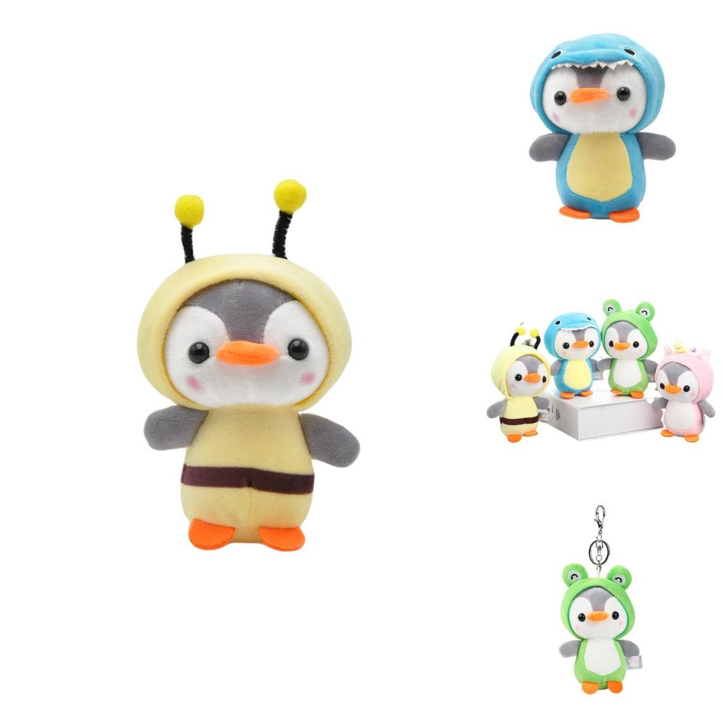 Penguin Plush Toy Keychain Pendant Keyring Stuffed Doll For Car Or Bag Decoration