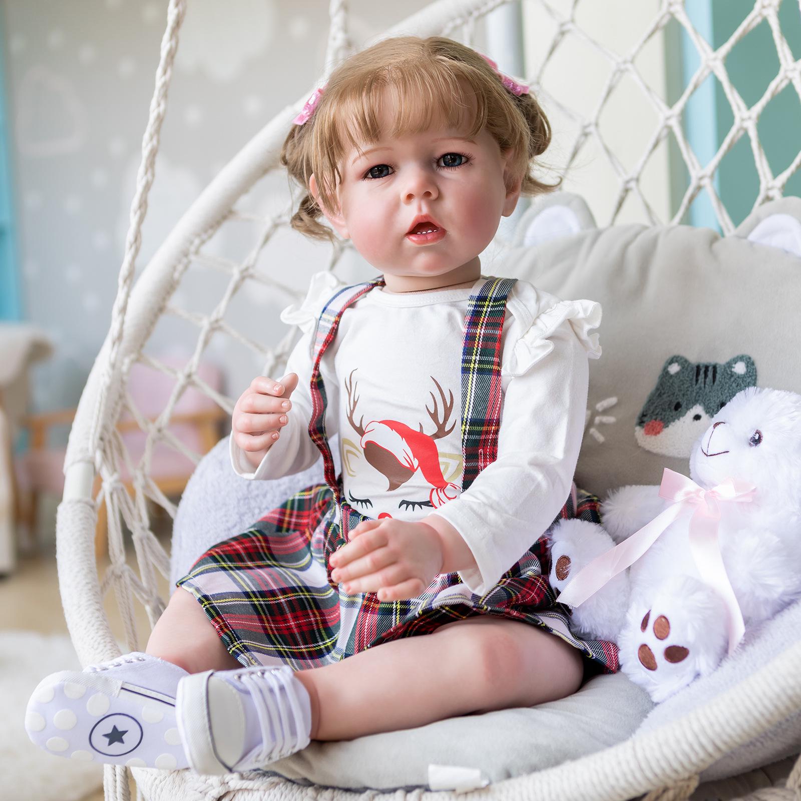 Lifelike 75cm Reborn Doll Girl  Liam  - Handmade with 3D Painted Features Included
