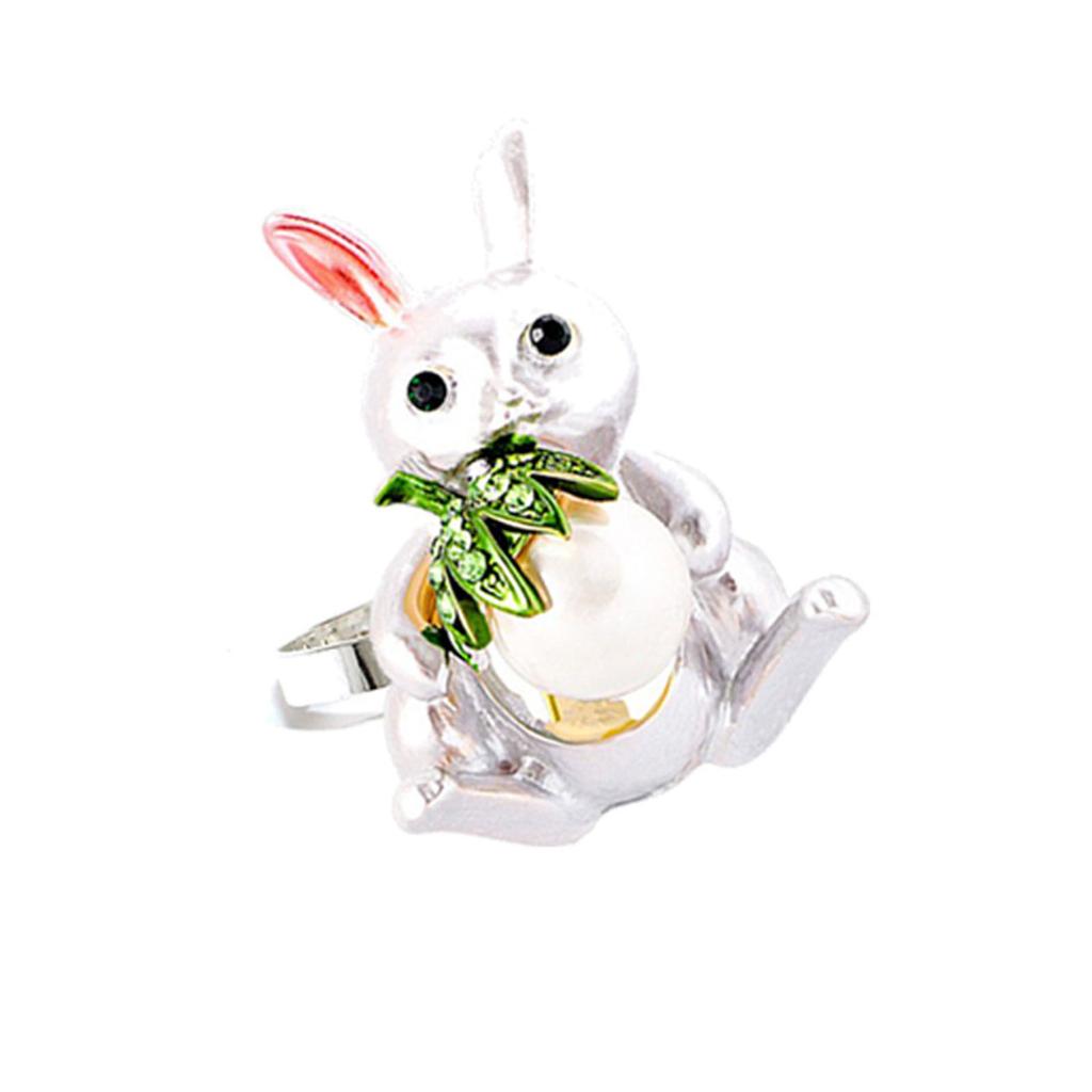 Metal Napkins Rings Set of 6 Bunny Ear Easter Napkins Rings Spring Rabbit Rings Holders for Easter Party Decoration