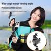 Dual-Sided Teleprompter & Phone Stand: Handheld Video Recorder, Script Reader & Selfie Stick