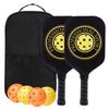 WEZHO Carbon Fiber Fiberglass Pickleball Paddle Set