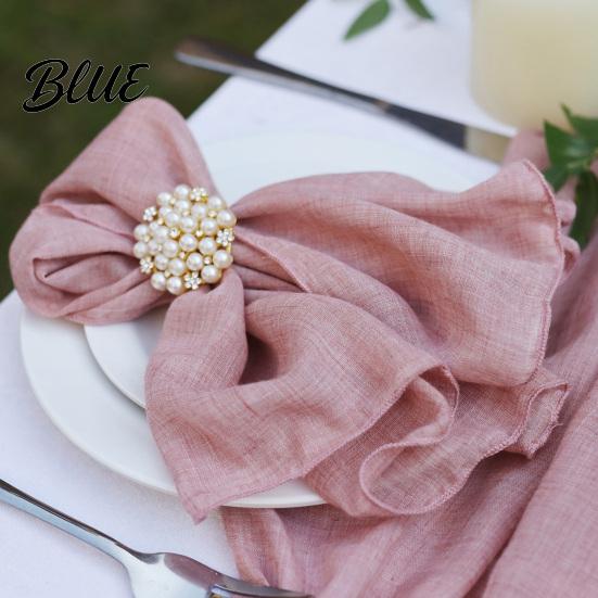 Decorative Table Napkins Rustic Cloth Napkin Solid Color Cotton 18 x Inch Washable Dinner Napkin for Home Wedding Bridal Shower Baby Decor