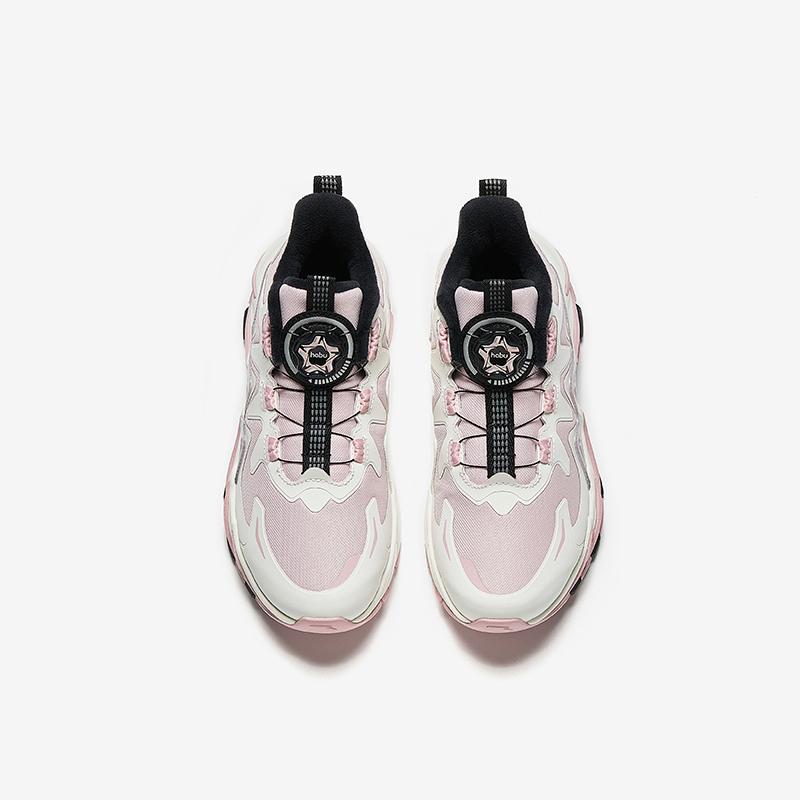 Anta Fashionable Non-Slip Durable Childrens Cotton Shoes Kids Shoes Pink White 322446914-1