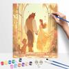 Disney Beauty and the Beast Oil Painting Kit Canvas DIY Home Decor Gift