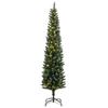 VidaXL Sapin de Noël artificiel mince 300 LED 180 cm, arbre de Noël, sapin de Noël réaliste, ornement de Noël, faux sapin de 3315760