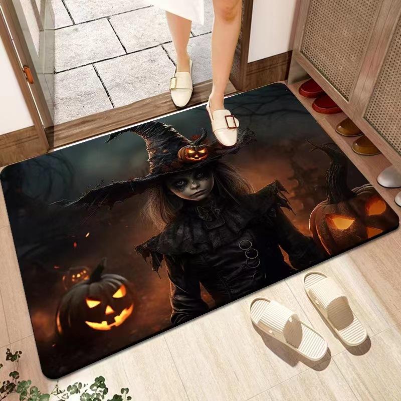 Carpets, door entrance, living room, bedroom, Halloween, family entrance, festive party, home decoration