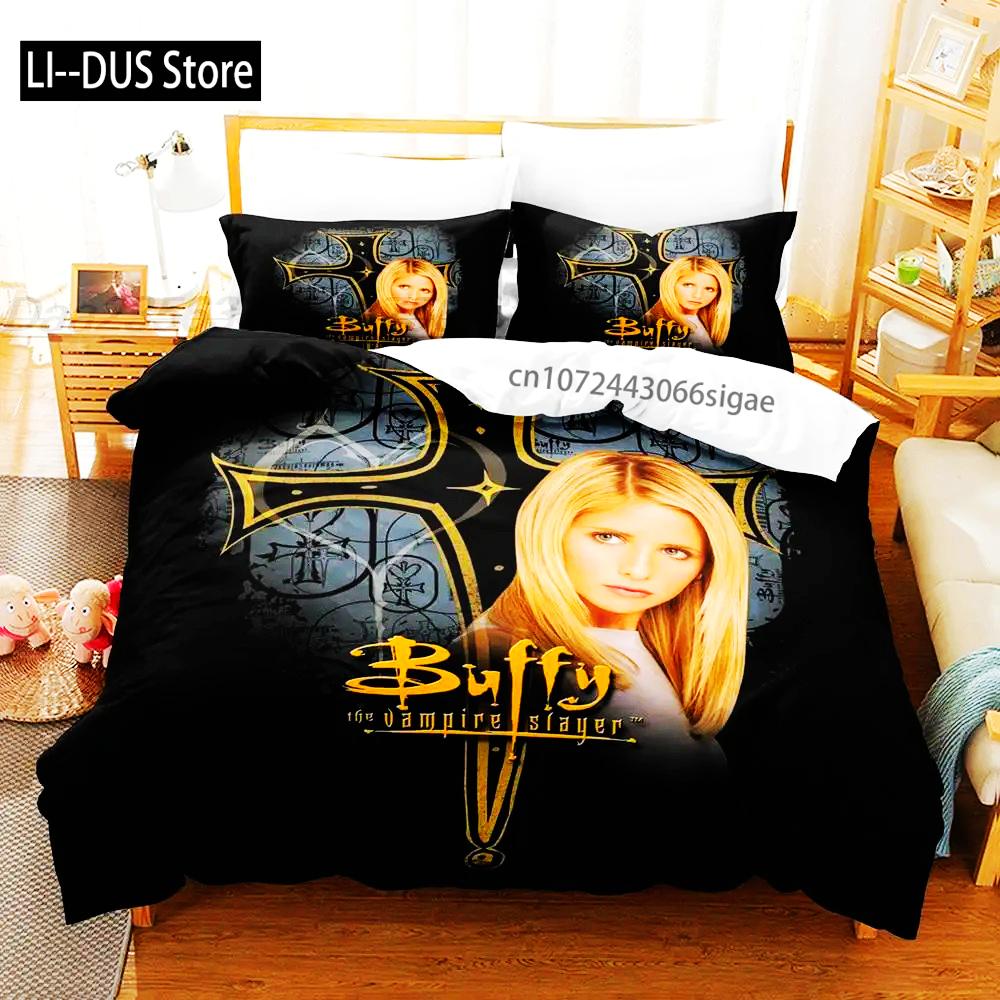 Buffy The Vampire Bedding Set Single Twin Full Queen King Size Bed Set Aldult Boys Bedroom Duvetcover Sets 3D bettwäsche 135x200